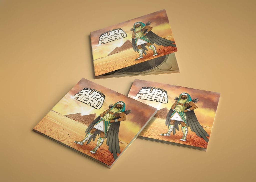 Illustration CD cover Deadly Hunta Supa Heru