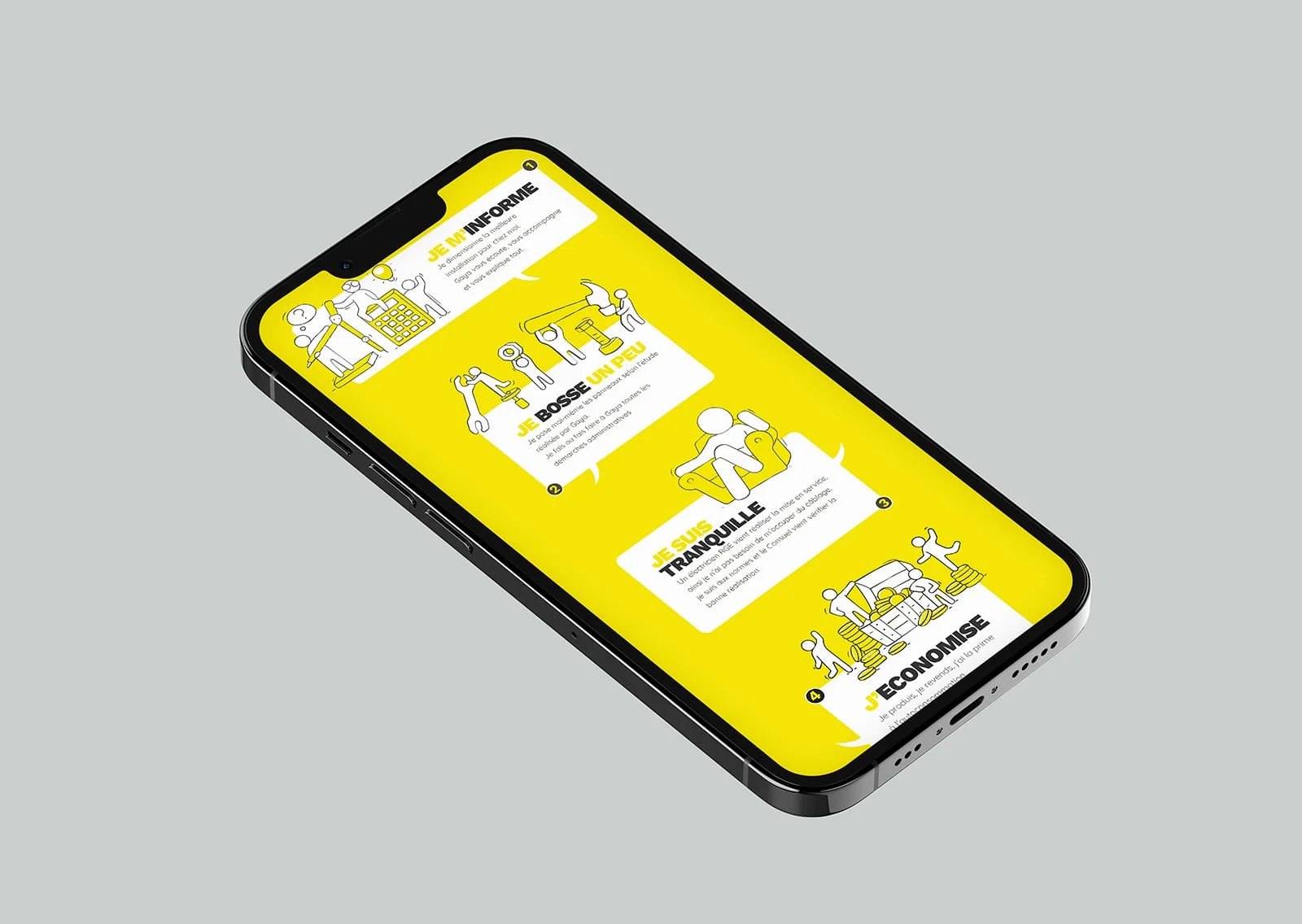 Site Gaya Solutions Solaires – version mobile