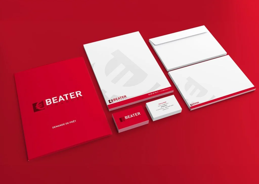 Beater Finances / Immobilier 4 charte graphique elements de communication Beater Finances