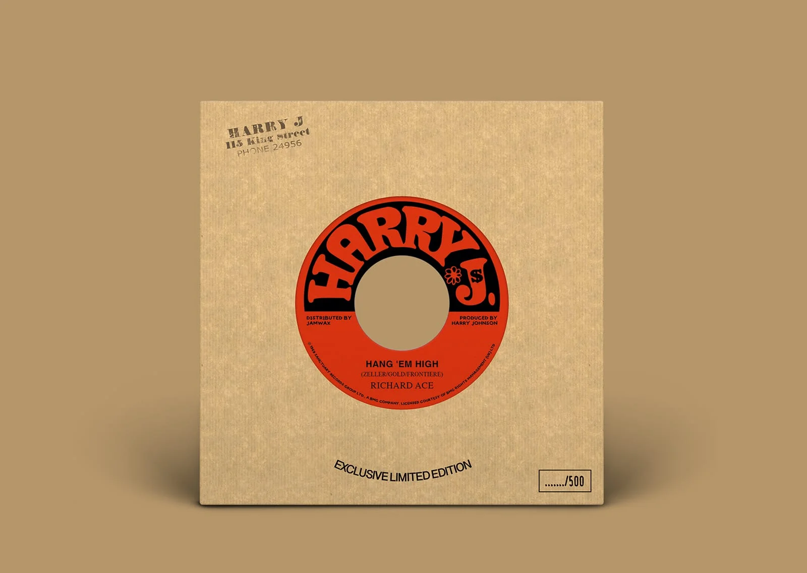 Pochette single Jamwax Records vinyle