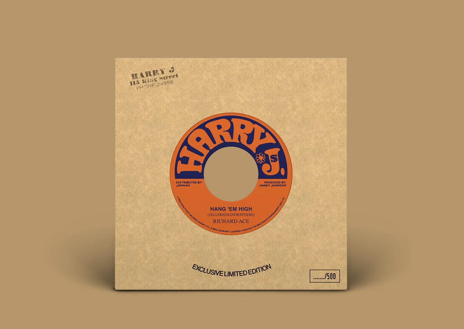 Single Jamwax Records Pochette vinyle