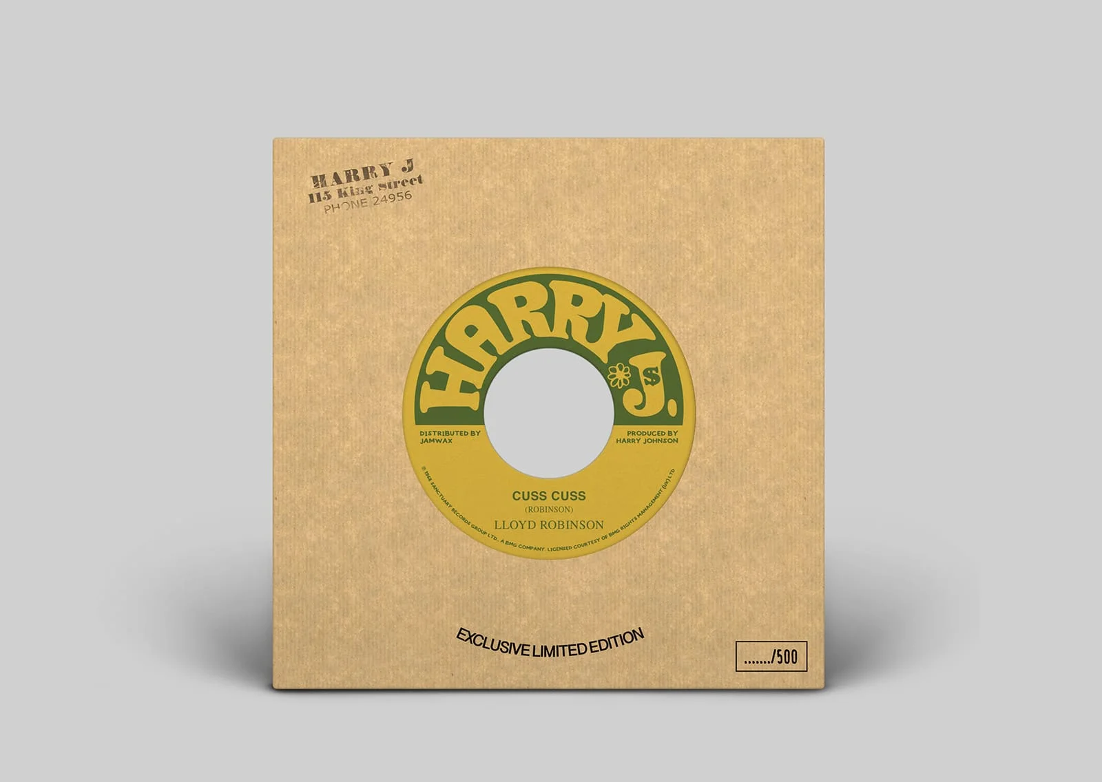 Single Jamwax Records Label et pochette