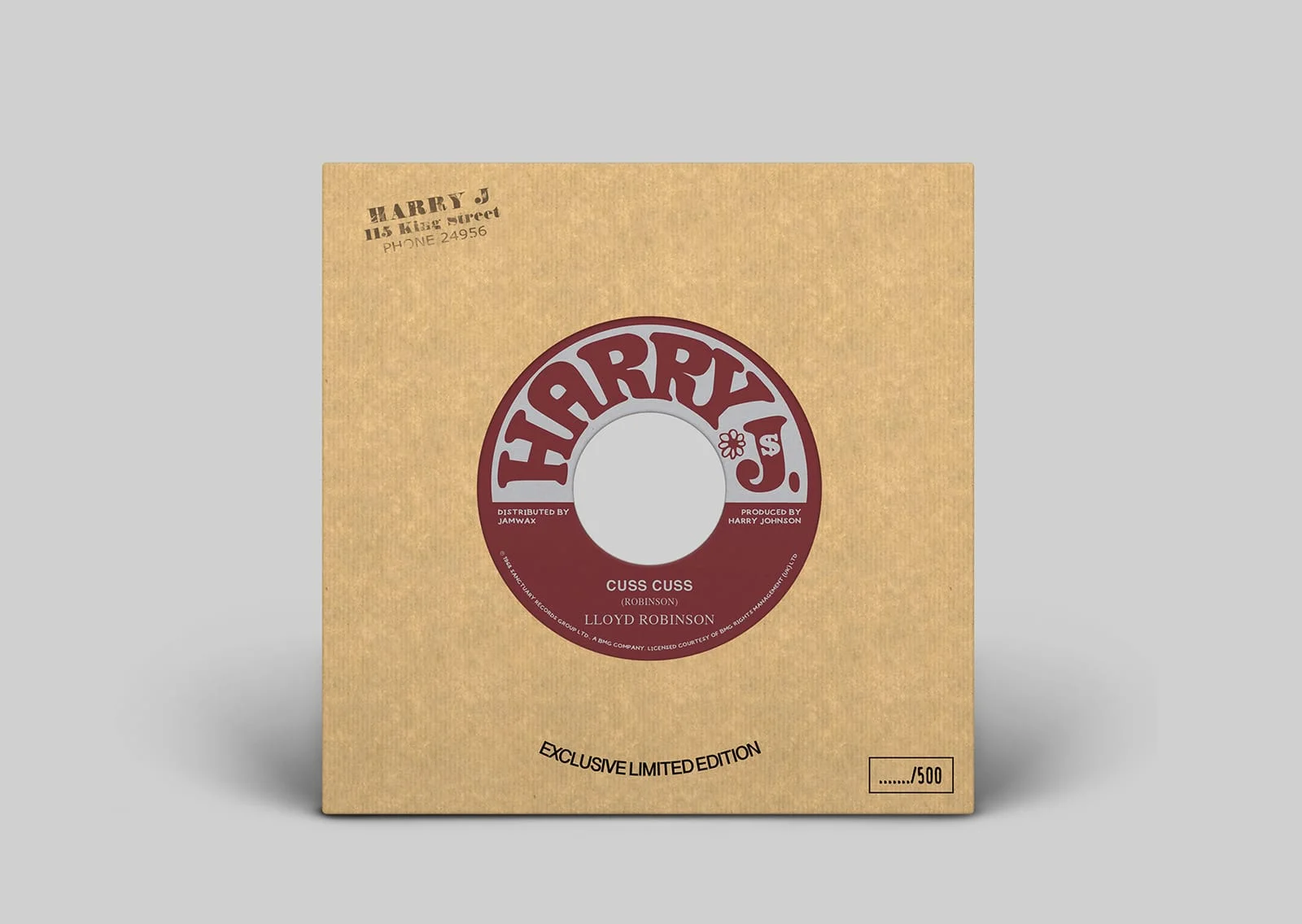 Pochette macaron single Jamwax Records 7 pouces
