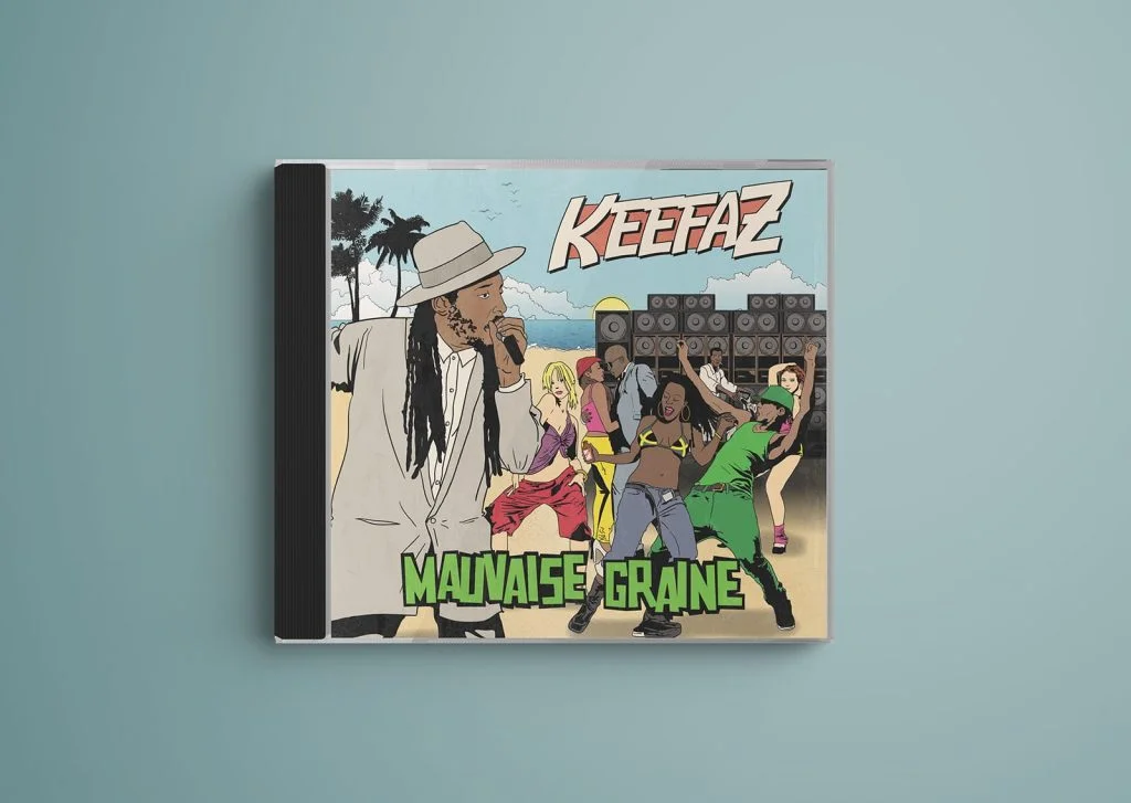 Pochette CD illustree Keefaz Mauvaise Graine