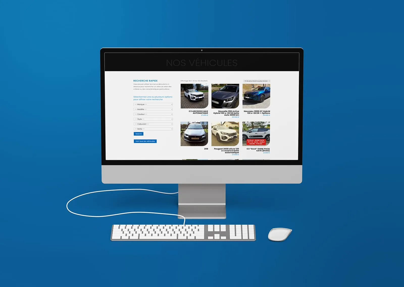 Site vente véhicules