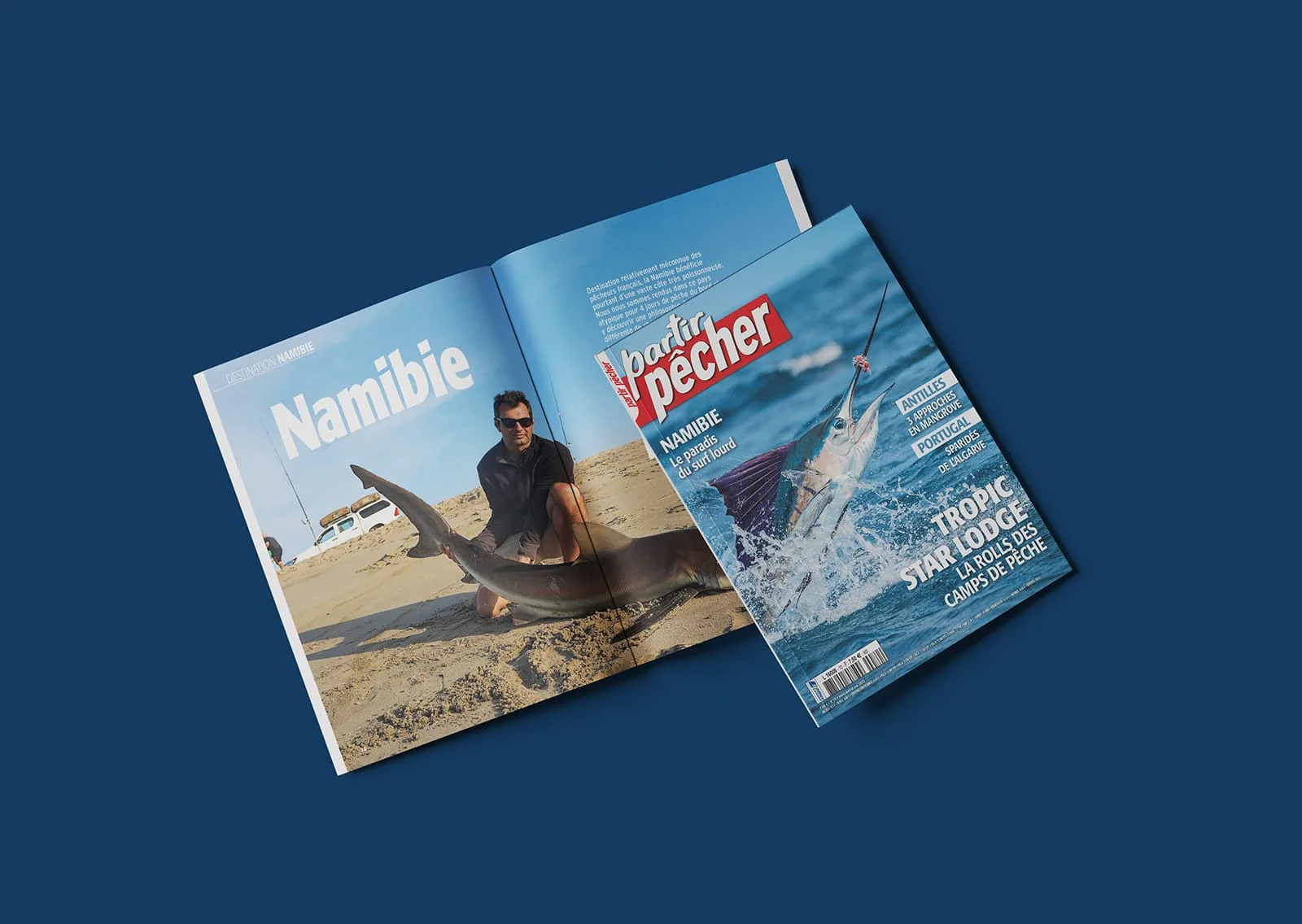 Magazine Partir Pecher mise en page